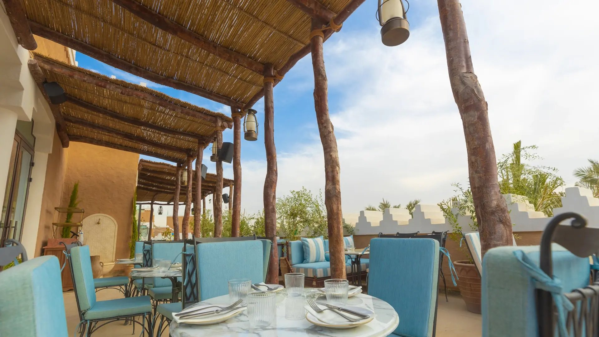 Villa Mama's Riyadh outdoor terrace