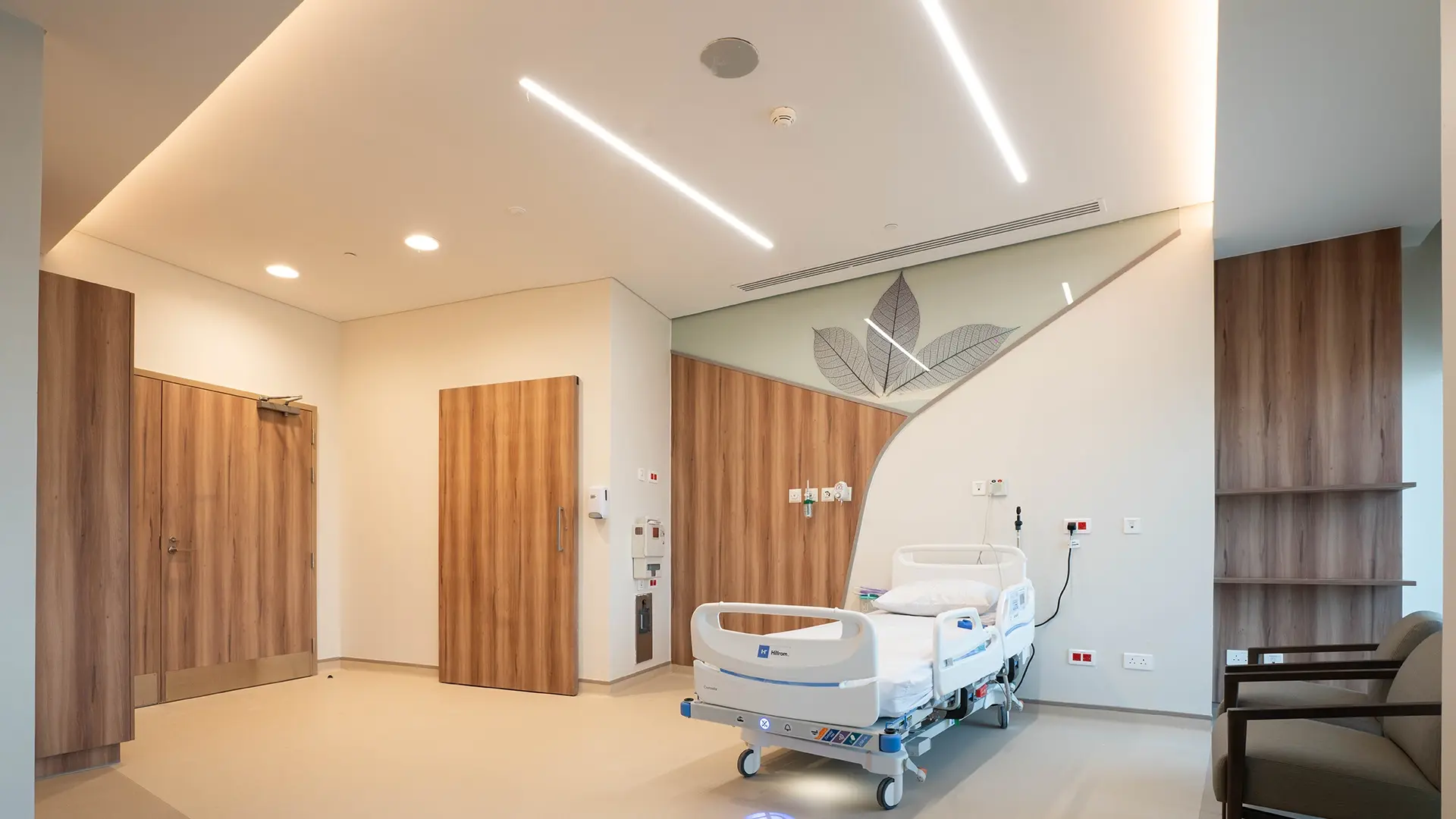 Patient room in Almoosa Rehabilitation Hospital, Al Ahsa