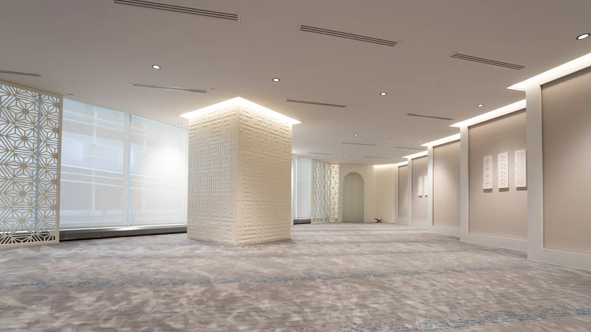 Prayer room interior for Almoosa Rehabilitation Hospital, Al Ahsa